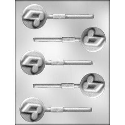 MUSIC NOTES On Circle Sucker Chocolate Candy Mold -- Clef Notes Musical Lolly Lollipop