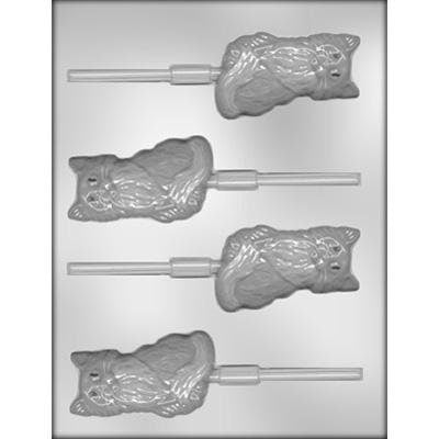 KITTY Sucker Chocolate Candy Mold -- Kitty Cat Pets Animals Lolly Lollipop