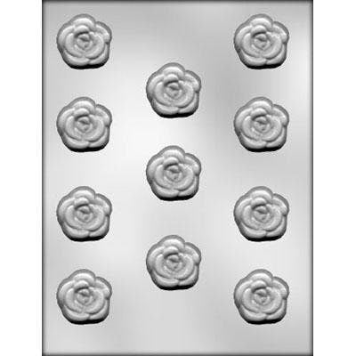 ROSE Chocolate Candy Mold -- Bite Size Rose Pieces Summer Flowers Roses