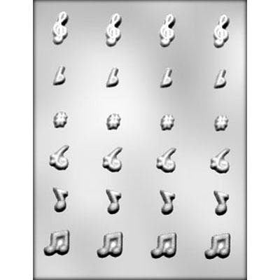 MUSIC NOTE Chocolate Candy Mold -- Bite Size Musical Music Notes