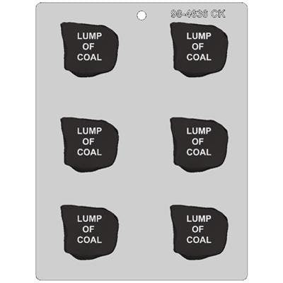 LUMP OF COAL Chocolate Candy Mold -- Christmas Stocking Punishment Santa Kids