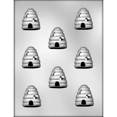 BEEHIVE WITH BEES Chocolate Candy Mold -- Bumblebee Bee Hive Nest Honey