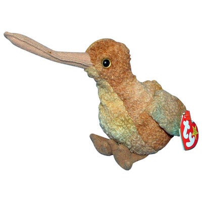 BEAK the Kiwi Bird Ty Beanie Baby Retired Beanbag Plush - New with Tags