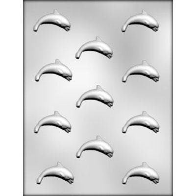 DOLPHINS Chocolate Candy Mold -- Bite Size Pieces Ocean Whales Dolphin Fish