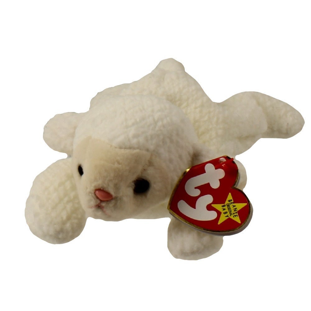 FLEECE The Lamb Ty Beanie Baby Retired Beanbag Plush - New with Tags