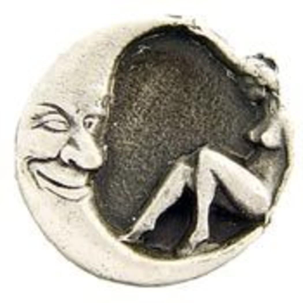 MOON LADY Lapel Pin - Moon Woman Folklore of Medieval Europe Enamel Pin for Backpack Tie Shirt Trading Button Pinback