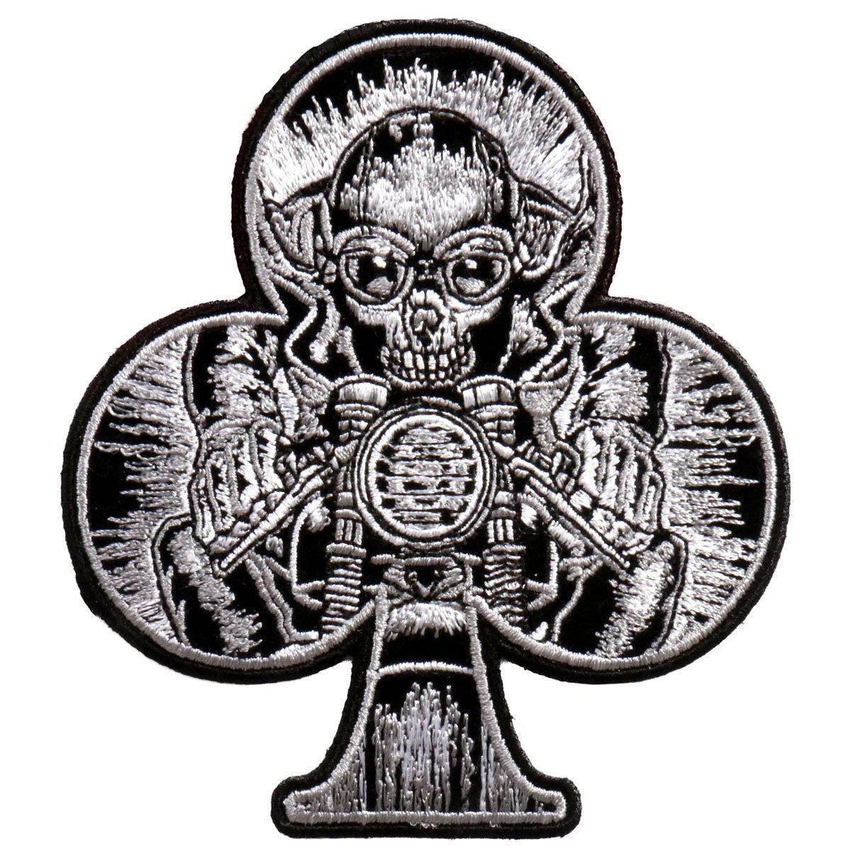 Ace of Spade Cafe Extreme Patch - Biker Motorcycle Embroidered Patch Appliqué Craft Supply