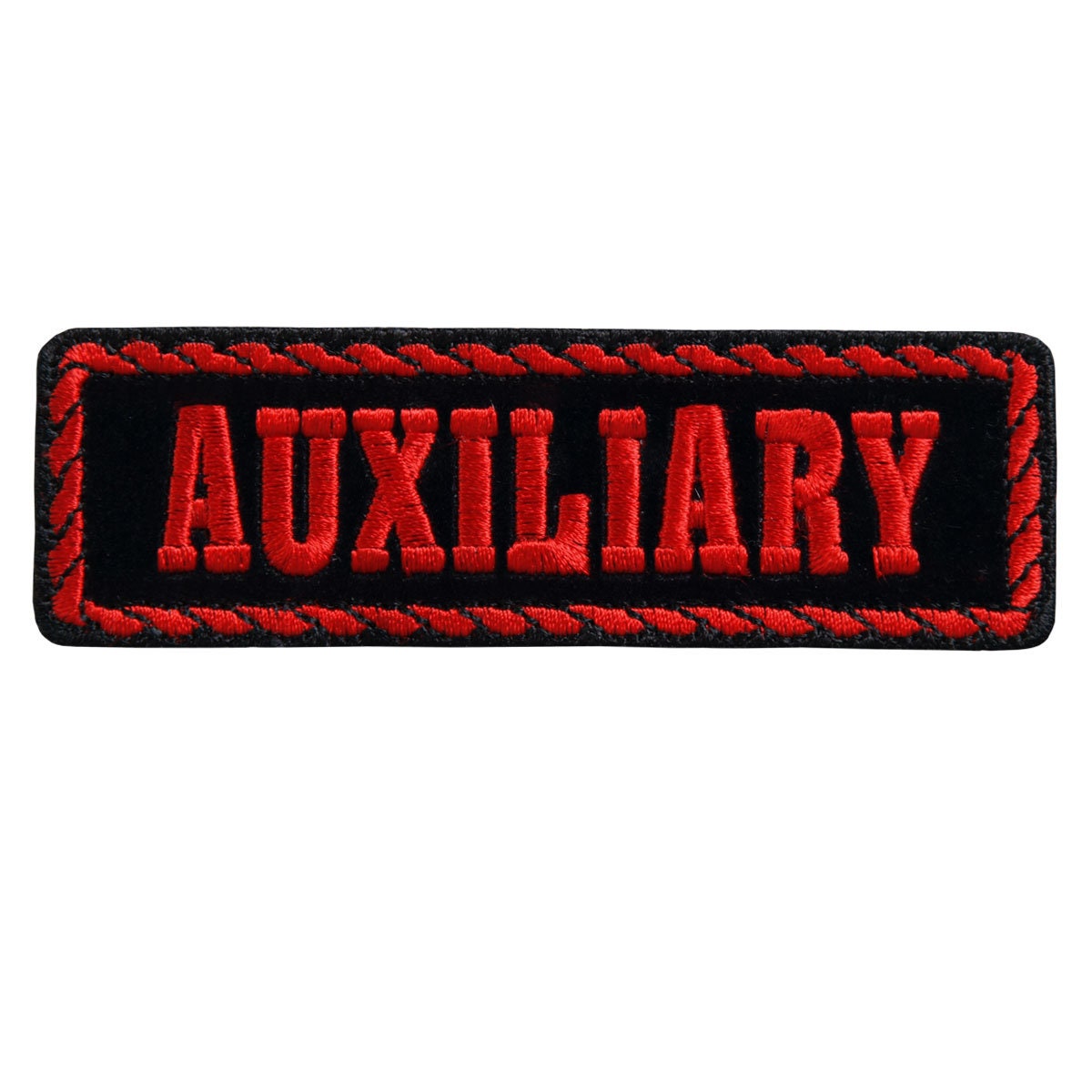 AUXILIARY Patch - MC Club Officer Biker Motorcycle Embroidered Patch Appliqué