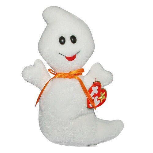 SPOOKY The Ghost Ty Beanie Baby Retired Beanbag Plush - New with Tags - Halloween Vintage 1990s