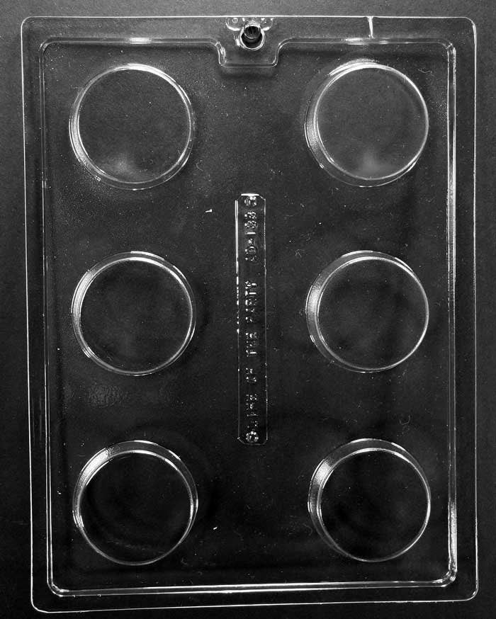 PLAIN COOKIE Chocolate Candy Mold - Cookies Soap Round