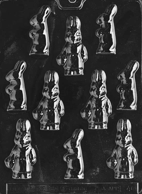 BUNNIES ASSORTMENT Chocolate Candy Mold - Easter Bunny Pieces