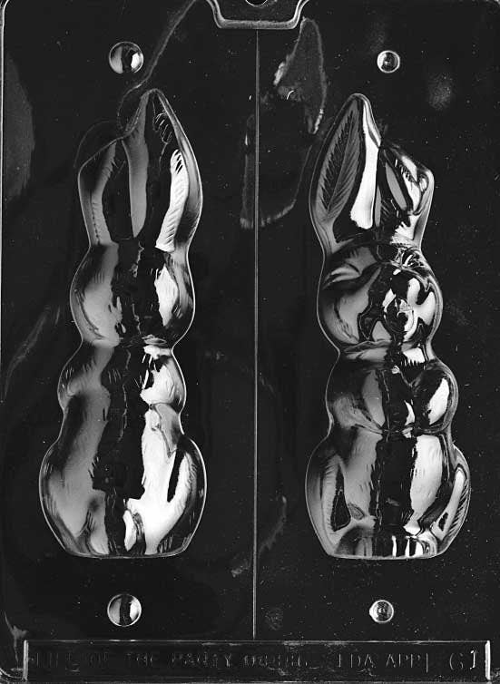 LARGE EASTER BUNNY Chocolate Candy Mold - Easter Bunnies Flop Eared