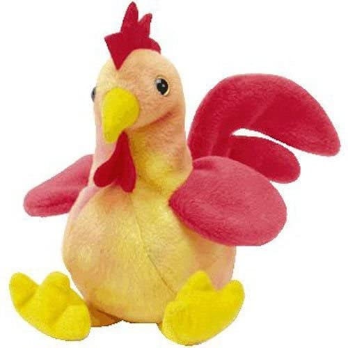 DOODLE the Rooster Ty Beanie Baby Retired Beanbag Plush - New with Tags