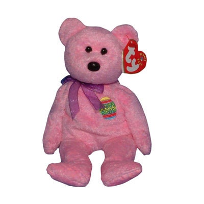EGGS The Easter Bear Ty Beanie Baby Retired Beanbag Plush - New with Tags