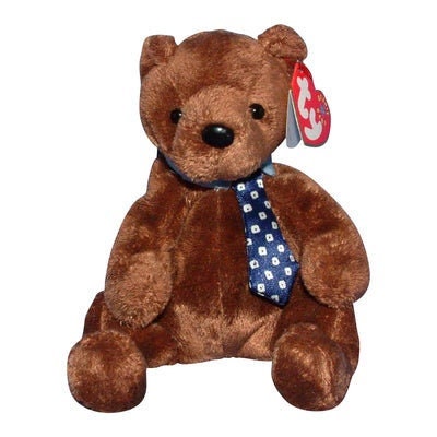 HERO The Bear Ty Beanie Baby Retired Beanbag Plush - New with Tags Vintage 1990s
