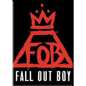 FALL OUT BOY Crown Magnet for Refrigerators and Lockers - Rock Band