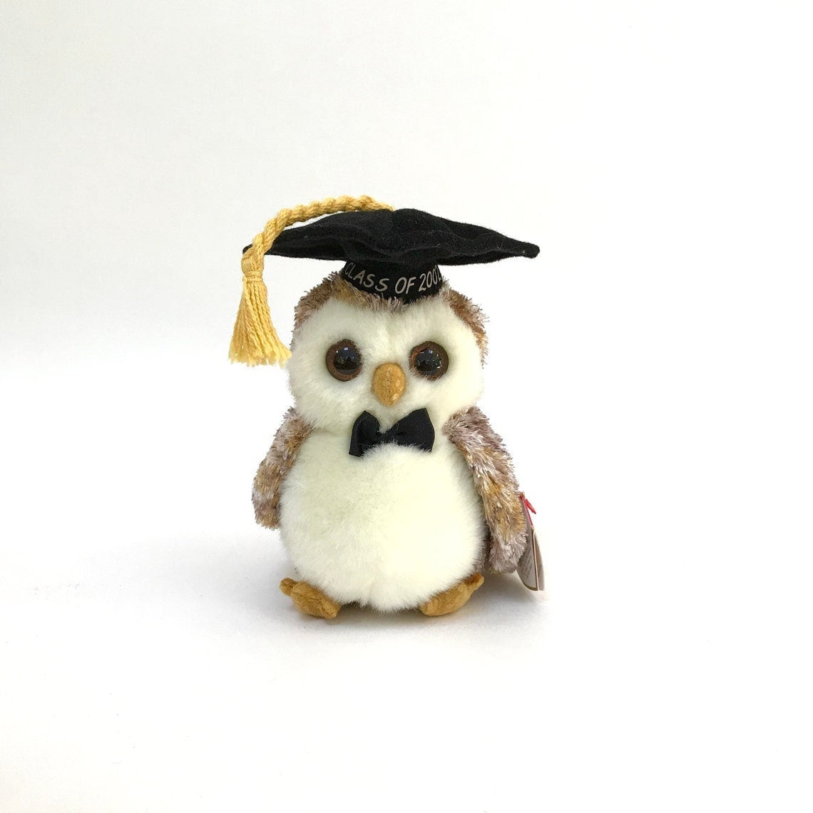 SMART The 2002 Graduation Owl Ty Beanie Baby Retired Beanbag Plush - New with Tags