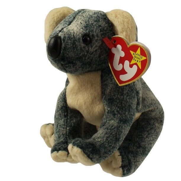 EUCALYPTUS The Koala Ty Beanie Baby Retired Beanbag Plush - New with Tags Vintage 1990s
