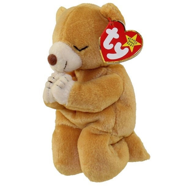 HOPE The Praying Bear Ty Beanie Baby Retired Beanbag Plush - New with Tags