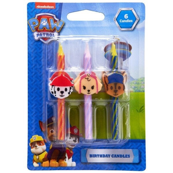 PAW PATROL Birthday Candles - Marshall Skye Chase Cake Toppers for Birthday Party Decoration