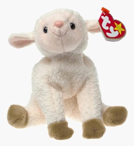 EWEY The Lamb Ty Beanie Baby Retired Beanbag Plush - New with Tags