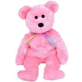SHERBET the Pink Bear Ty Beanie Baby Beanbag Plush - New with Tags Vintage Retired 07/30/2002