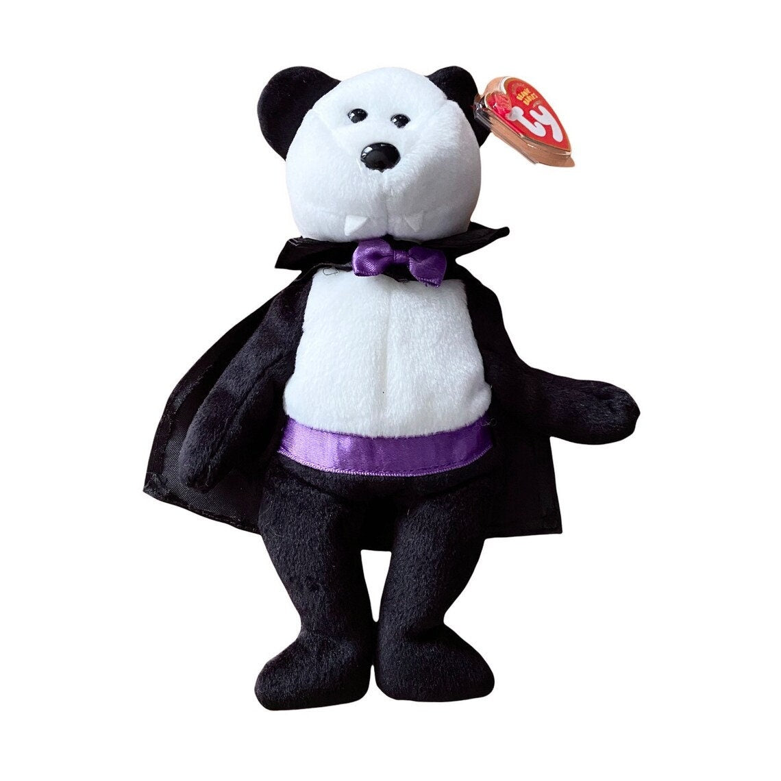 COUNT the Vampire Bear Ty Beanie Baby Beanbag Plush - New with Tags Vintage Retired 10/27/2004 Halloween