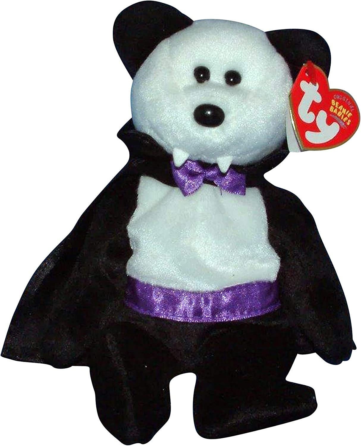 COUNT the Vampire Bear Ty Beanie Baby Beanbag Plush - New with Tags Vintage Retired 10/27/2004 Halloween