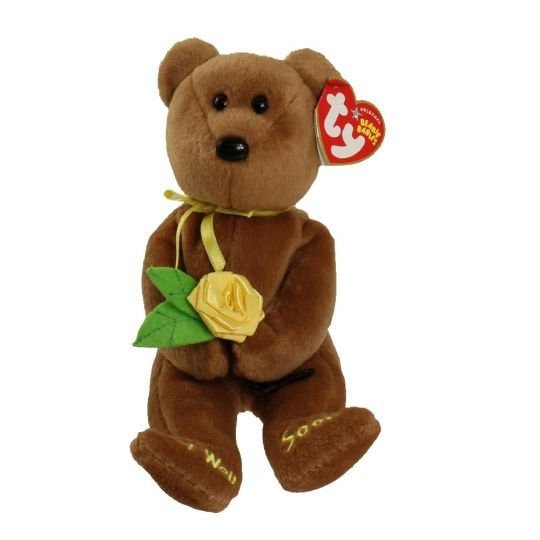 BANDAGE the Bear Ty Beanie Baby Beanbag Plush - New with Tags Vintage Retired 1990s Get Well Soon