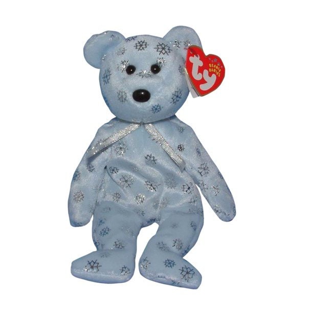 FLAKY the Bear Ty Beanie Baby Beanbag Plush - New with Tags Vintage Retired 11/27/2002 Christmas