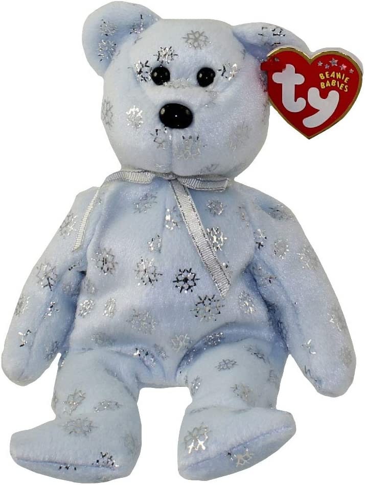 FLAKY the Bear Ty Beanie Baby Beanbag Plush - New with Tags Vintage Retired 11/27/2002 Christmas