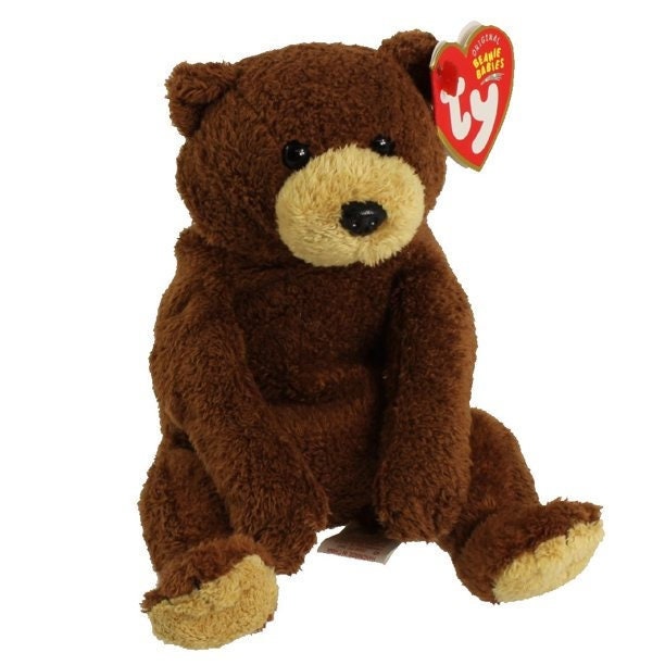 BIXBY the Bear (Blue Version) Ty Beanie Baby Beanbag Plush - New with Tags Vintage Retired