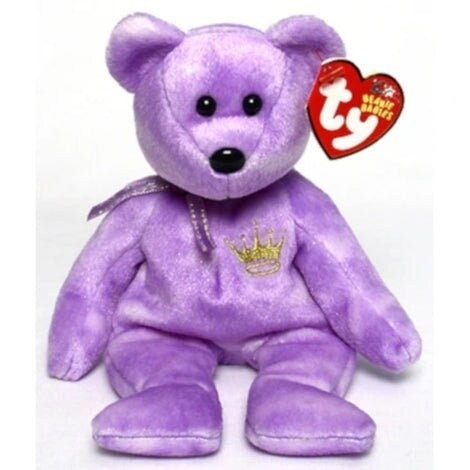 YOURS TRULY the Bear Hallmark Gold Ty Beanie Baby Retired Beanbag Plush - New with Tags Vintage 1990s