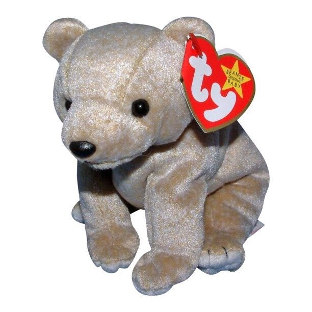 ALMOND the Bear Ty Beanie Baby Beanbag Plush - New with Tags Vintage Retired 12/23/1999