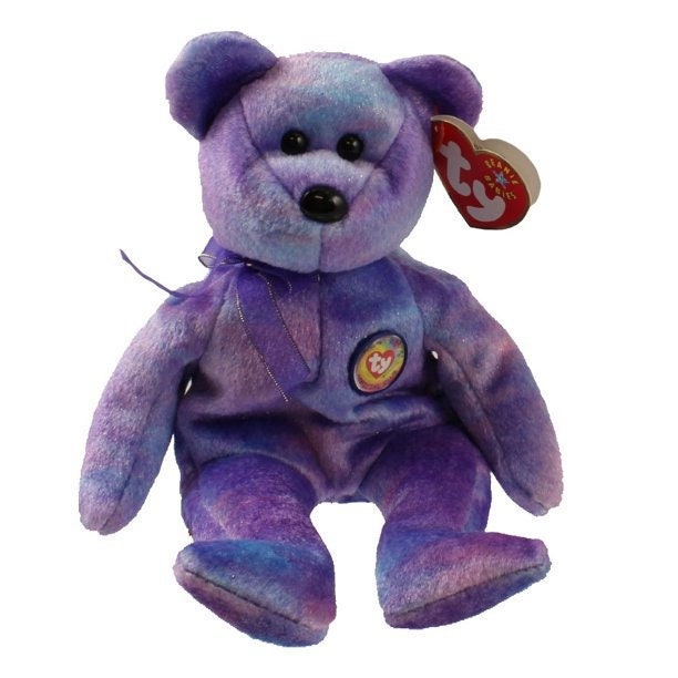 CLUBBY 4 the Bear IV Ty Beanie Baby Beanbag Plush - New with Tags Vintage Retired 01/23/2002