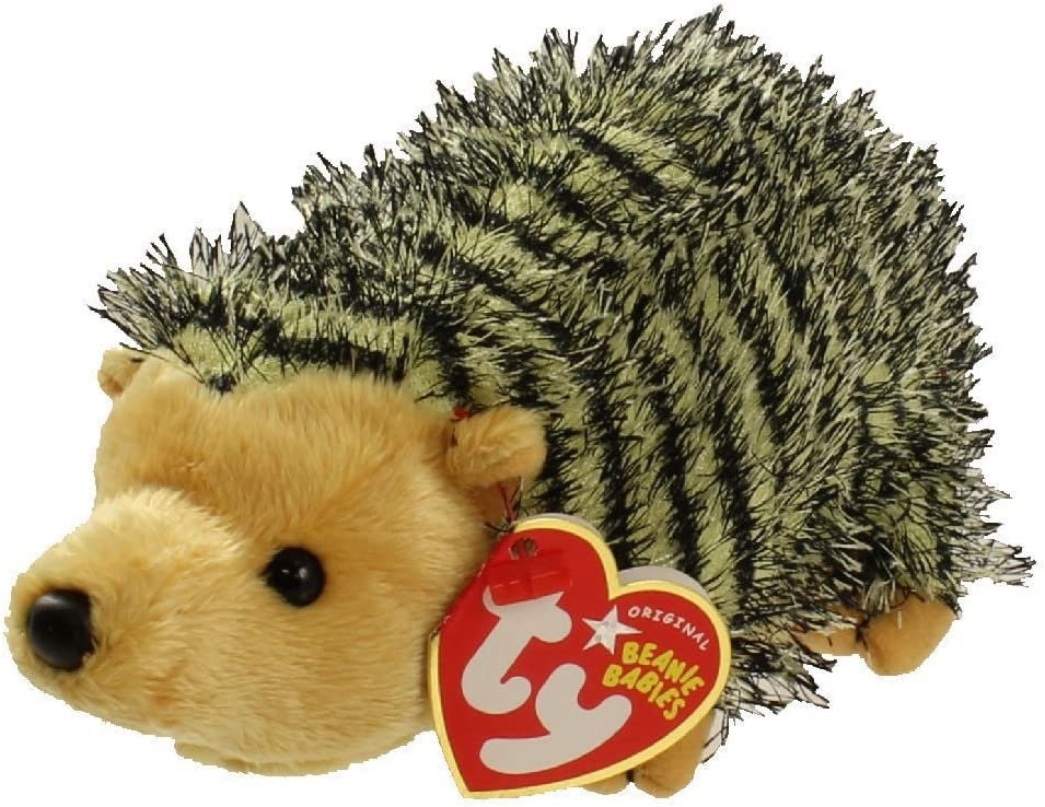CHUCKLES the Hedgehog Ty Beanie Baby Retired Beanbag Plush - New with Tags Vintage Retired