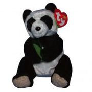 LI Mei Panda Bear Ty Beanie Baby Beanbag Plush - New with Tags Vintage Retired
