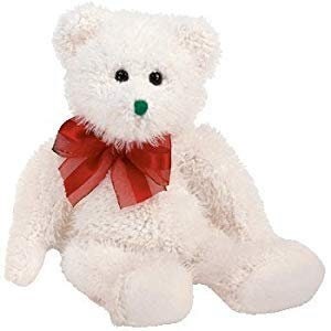 2004 HOLIDAY Teddy Ty Beanie Baby Beanbag Plush - New with Tags Vintage Retired Christmas