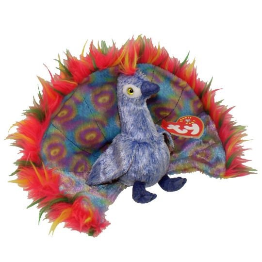 FLASHY the peacock Ty Beanie Baby Beanbag Plush - New with Tags Vintage Retired