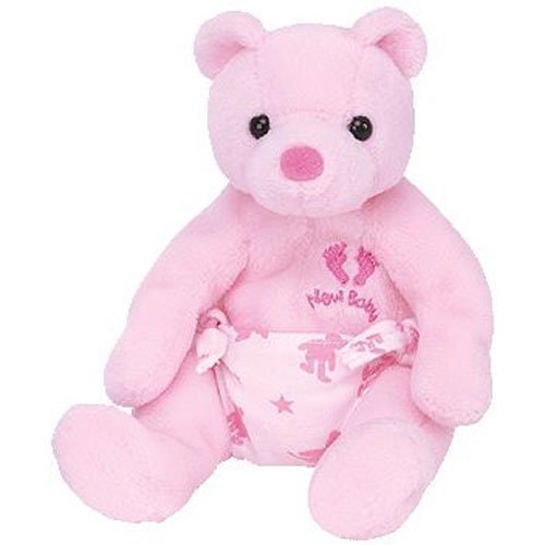 BABYGIRL the bear (Its a Girl) Ty Beanie Baby Beanbag Plush - New with Tags Vintage Retired