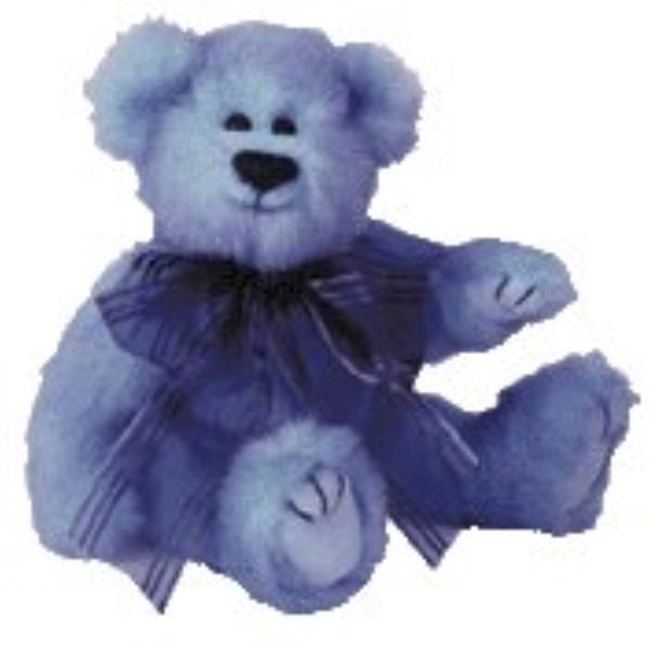 AZURE the Bear (Attic Treasure) Ty Beanie Baby Beanbag Plush - New with Tags Vintage Retired