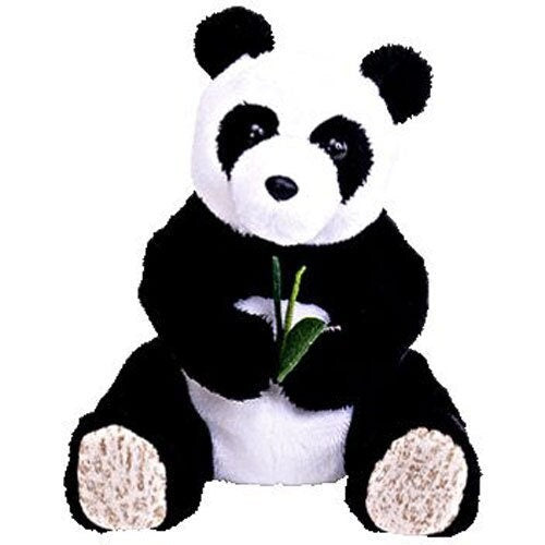 LI Mei Panda Bear Ty Beanie Baby Beanbag Plush - New with Tags Vintage Retired