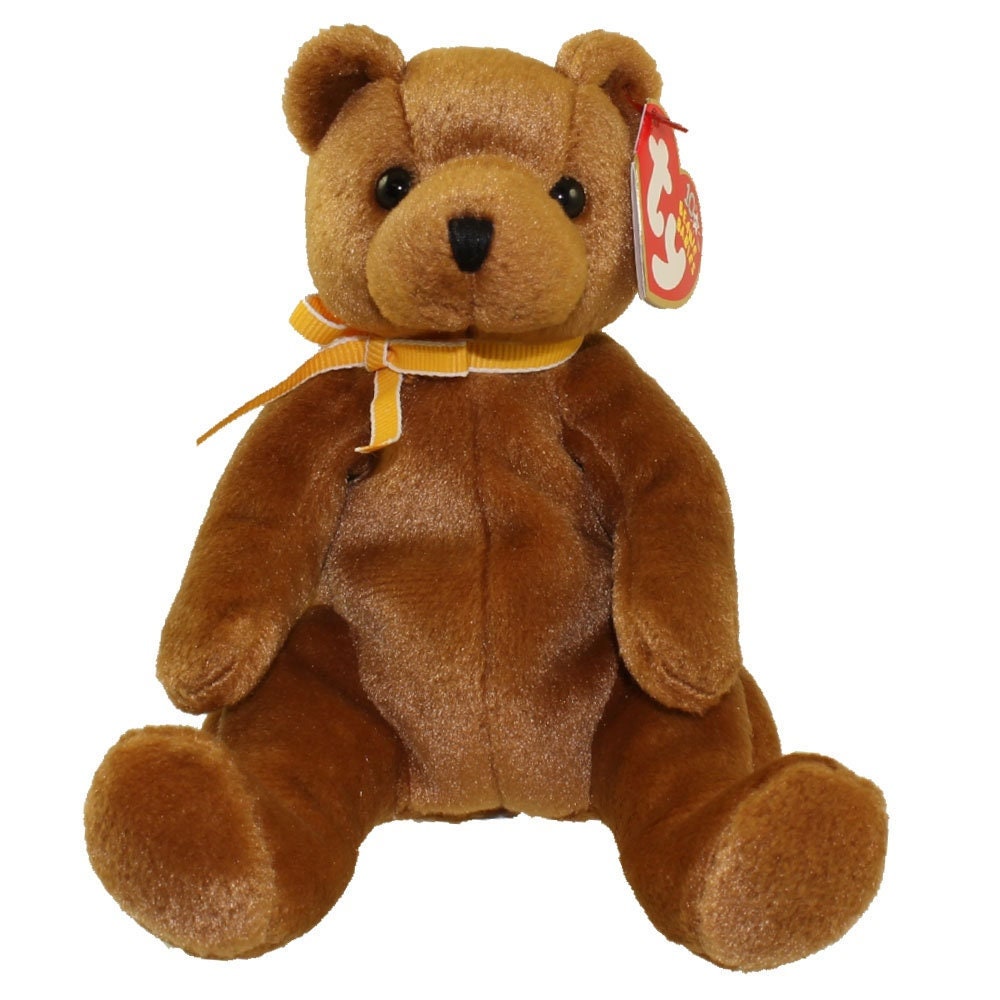 SHERWOOD the bear Ty Beanie Baby Beanbag Plush - New with Tags Vintage Retired