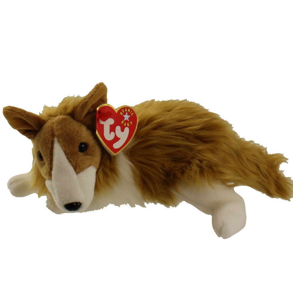 CASSIE the Collie Dog Ty Beanie Baby Beanbag Plush - New with Tags Vintage Retired
