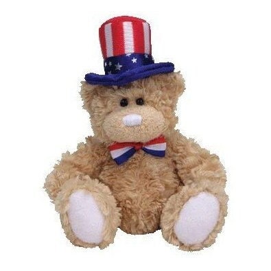 INDEPENDENCE the Bear Ty Beanie Baby Beanbag Plush - New with Tags Vintage Retired Patriotic