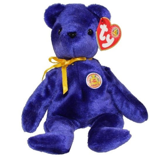 SAPPHIRE the bear Ty Beanie Baby Beanbag Plush - New with Tags Vintage Retired