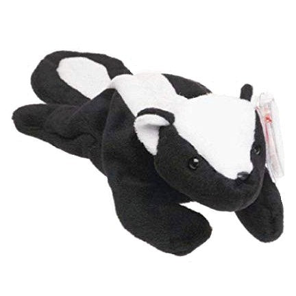 STINKY the Skunk Ty Beanie Baby Retired Beanbag Plush - New with Tags Vintage 1990s