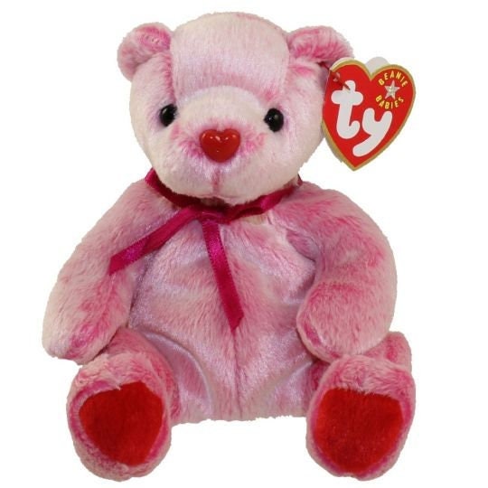 ROMANCE the Bear Ty Beanie Baby Beanbag Plush - New with Tags Vintage Retired