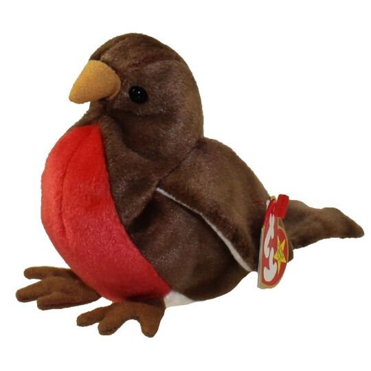 EARLY the Robin Ty Beanie Baby Retired Beanbag Plush - New with Tags Vintage 1990s