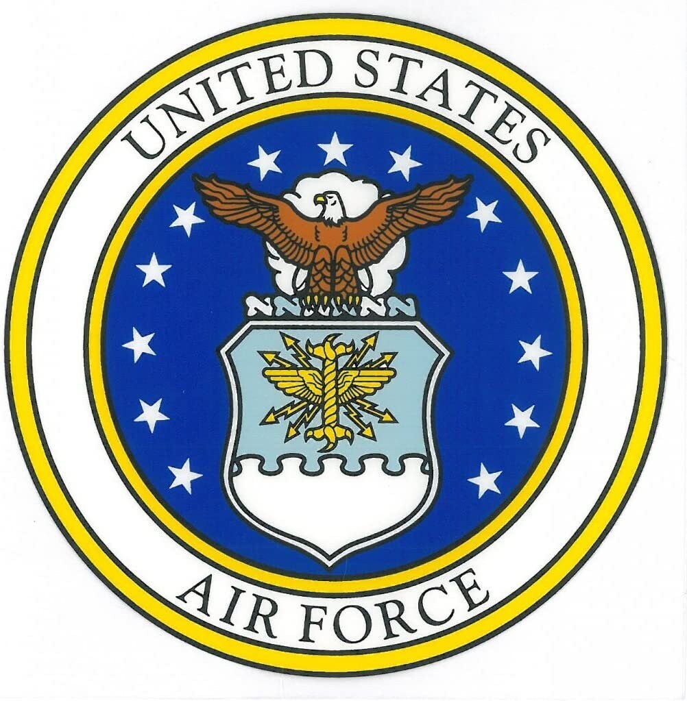 U.S. AIR FORCE Clear Decal Sticker - United States Air Force Clear Decal For Car Truck Window Vehicle Military Craft Supply